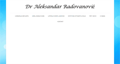 Desktop Screenshot of dr-aleksandar-radovanovic.com