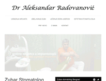 Tablet Screenshot of dr-aleksandar-radovanovic.com